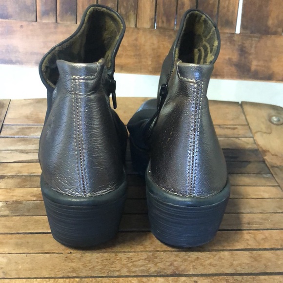 Fly London Booties size 39 Grey/Pewter - Picture 4 of 5